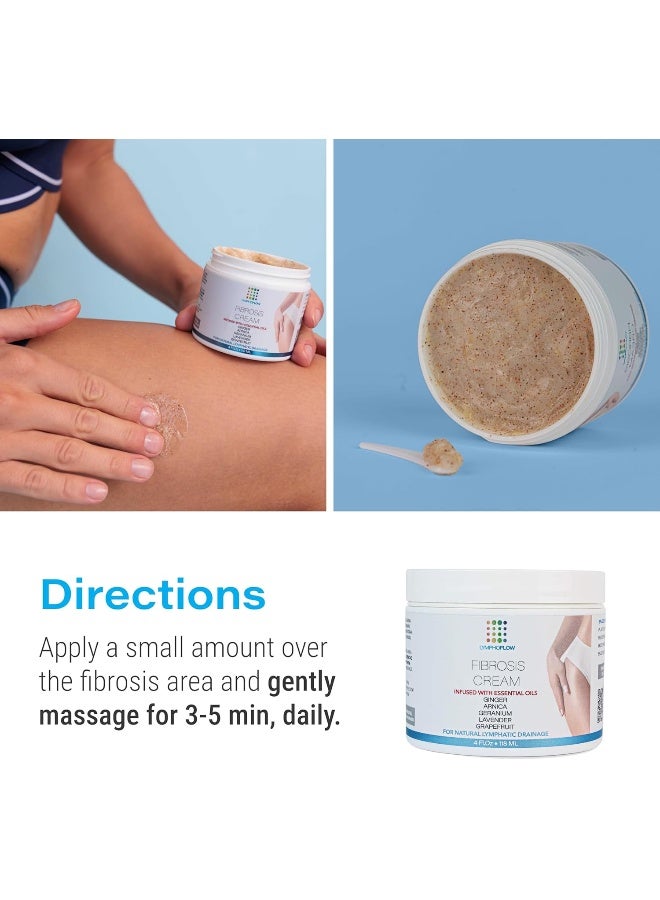 Bruizex Fibrosis Treatment Cream for Liposuction & BBL Post Surgery Recovery, Body Scrub For After BBL, Tummy Tuck, Works with MLD Body Massager Tools, Faja, Lipofoam, Essential Oils Infused, 4 Oz - Image 5